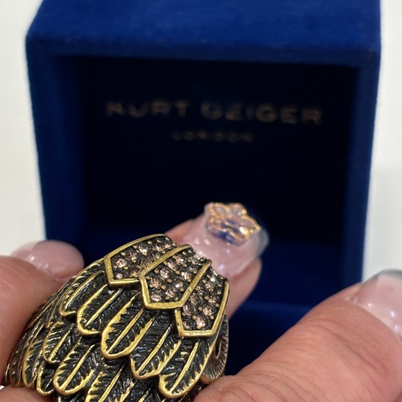 Kurt Geiger Bronze-Toned / Gold-Toned Ring | Women Size 8 - Picture 5 of 7